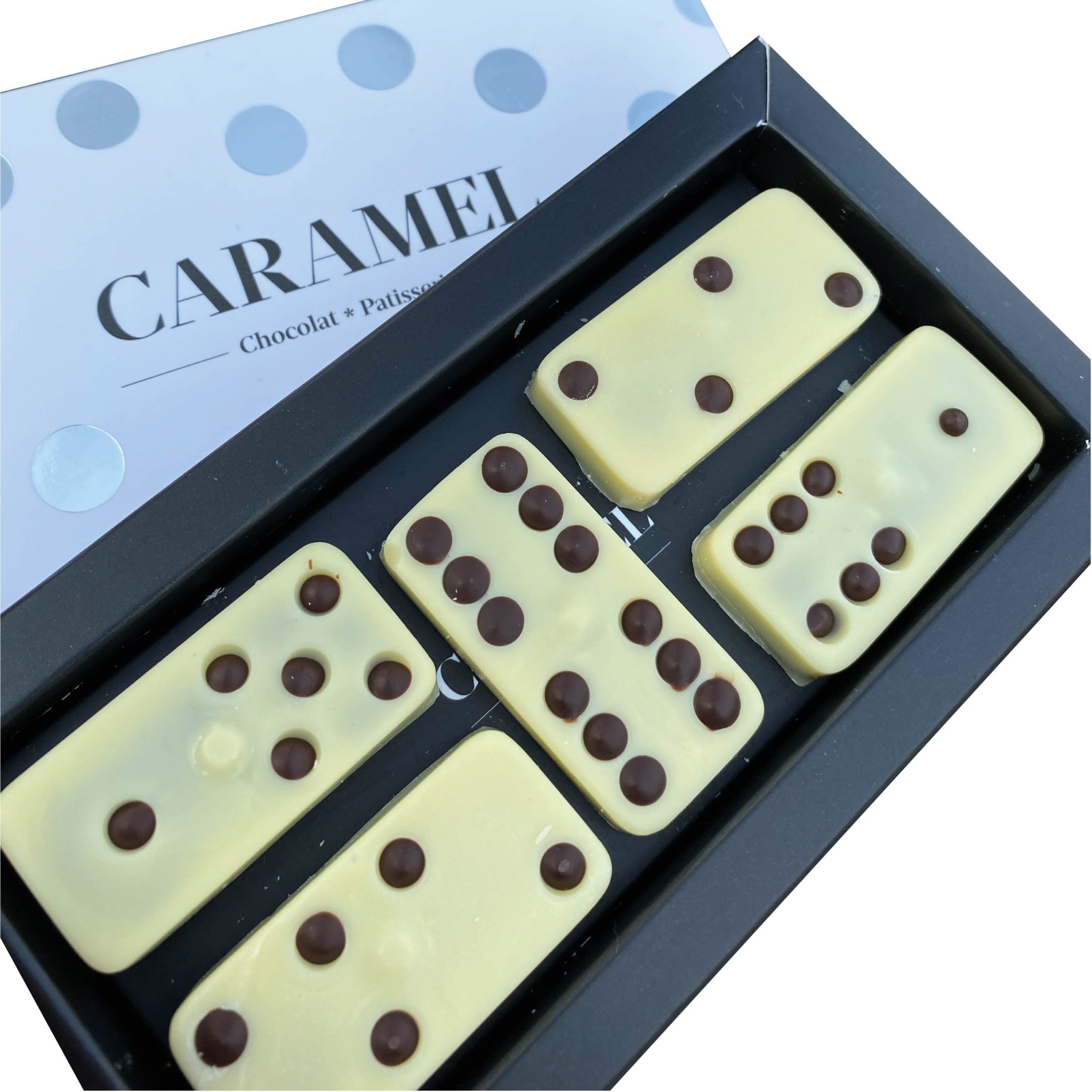 Caja domino chocolate