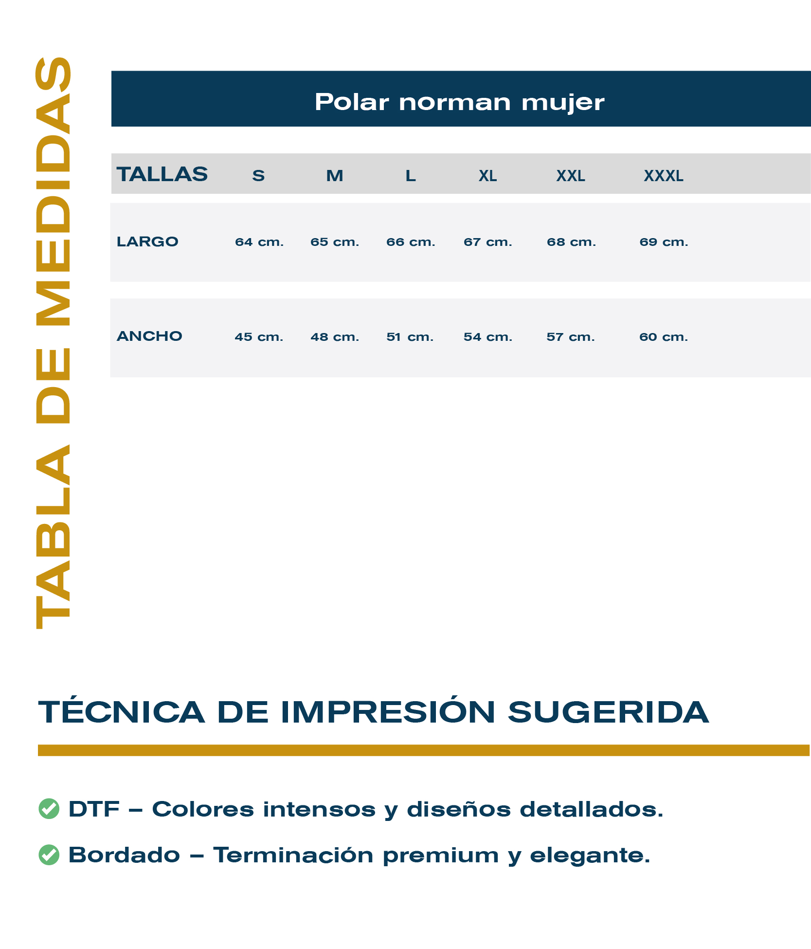 Guía de tallas