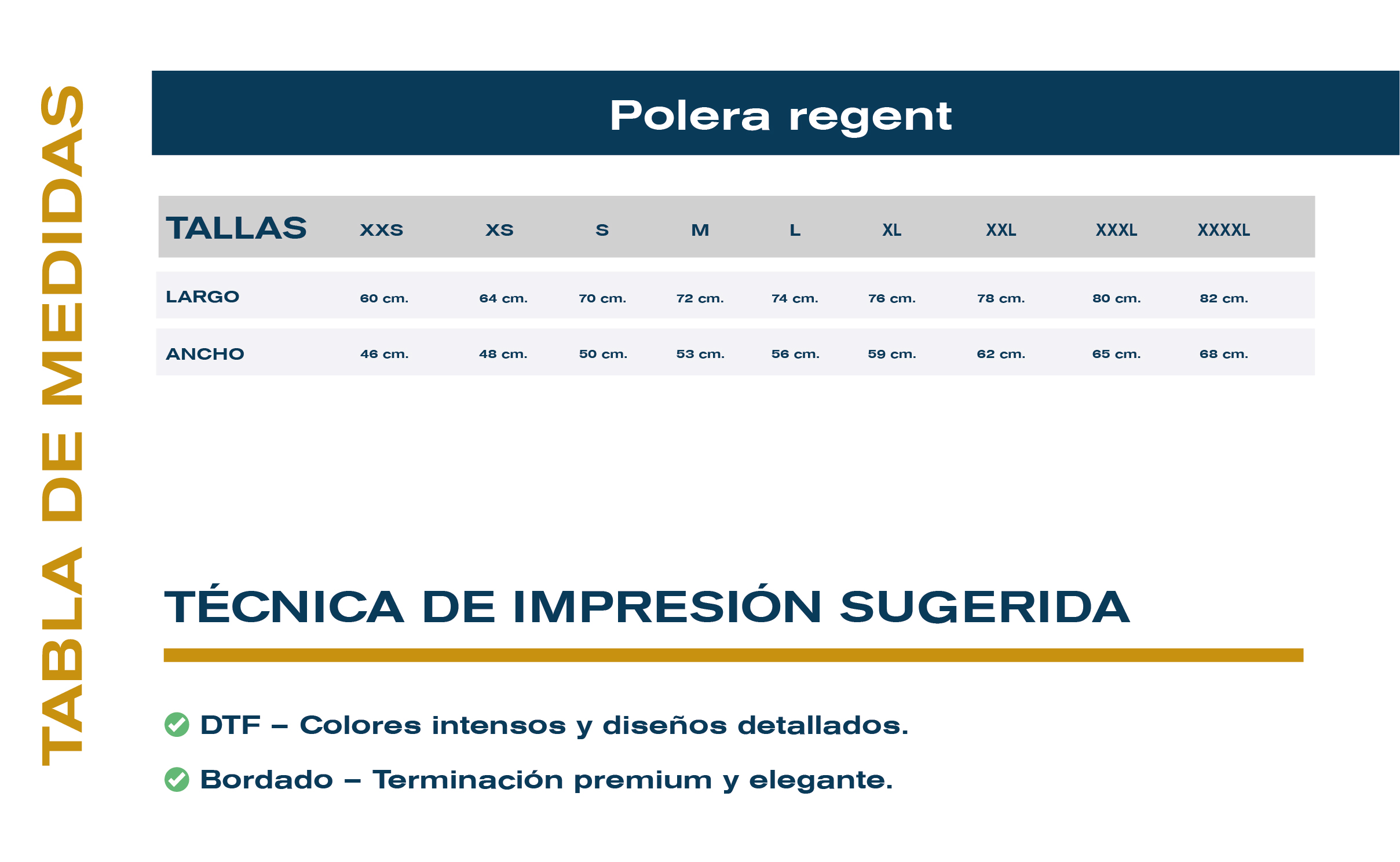 Guía de tallas