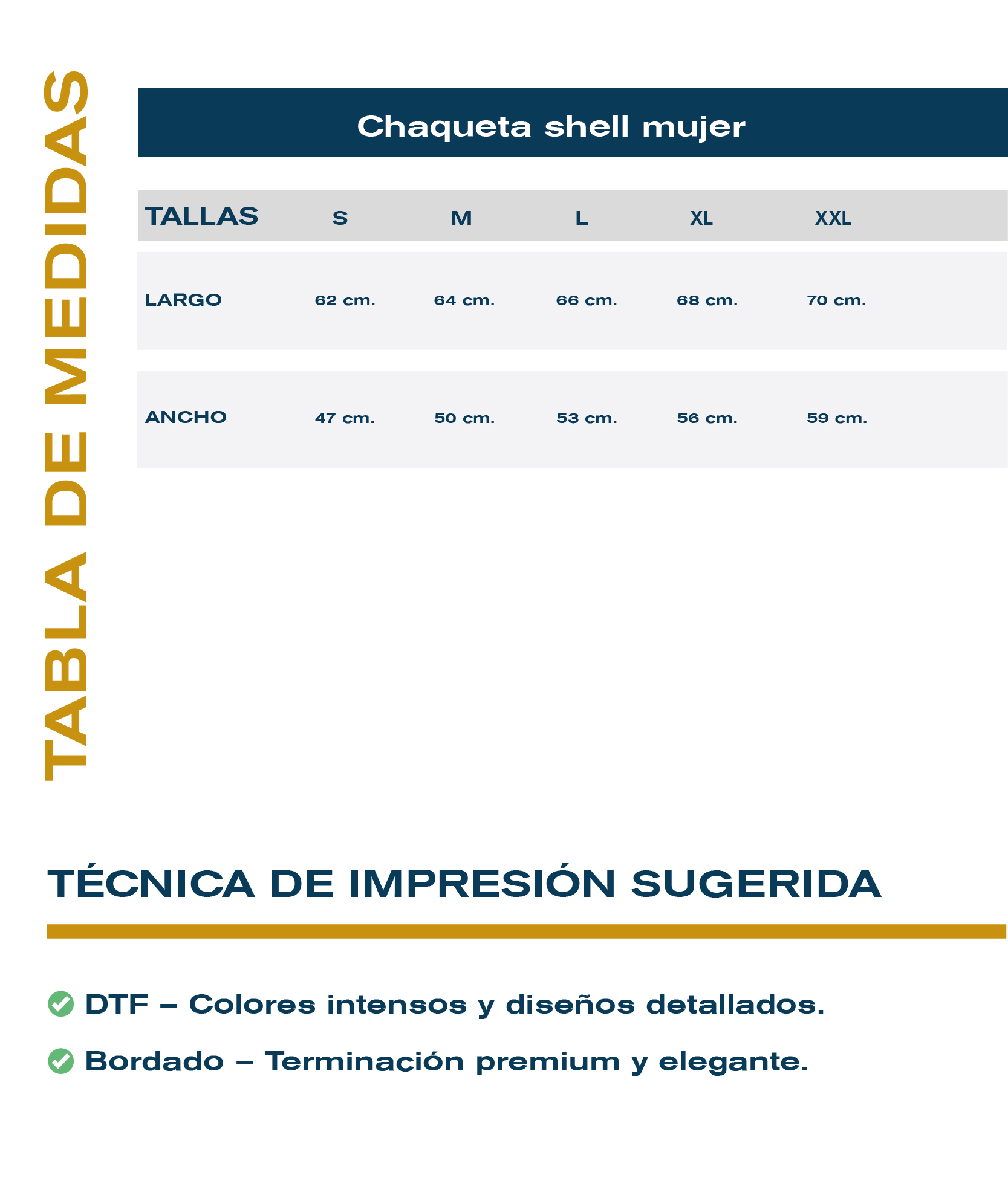 Guía de tallas