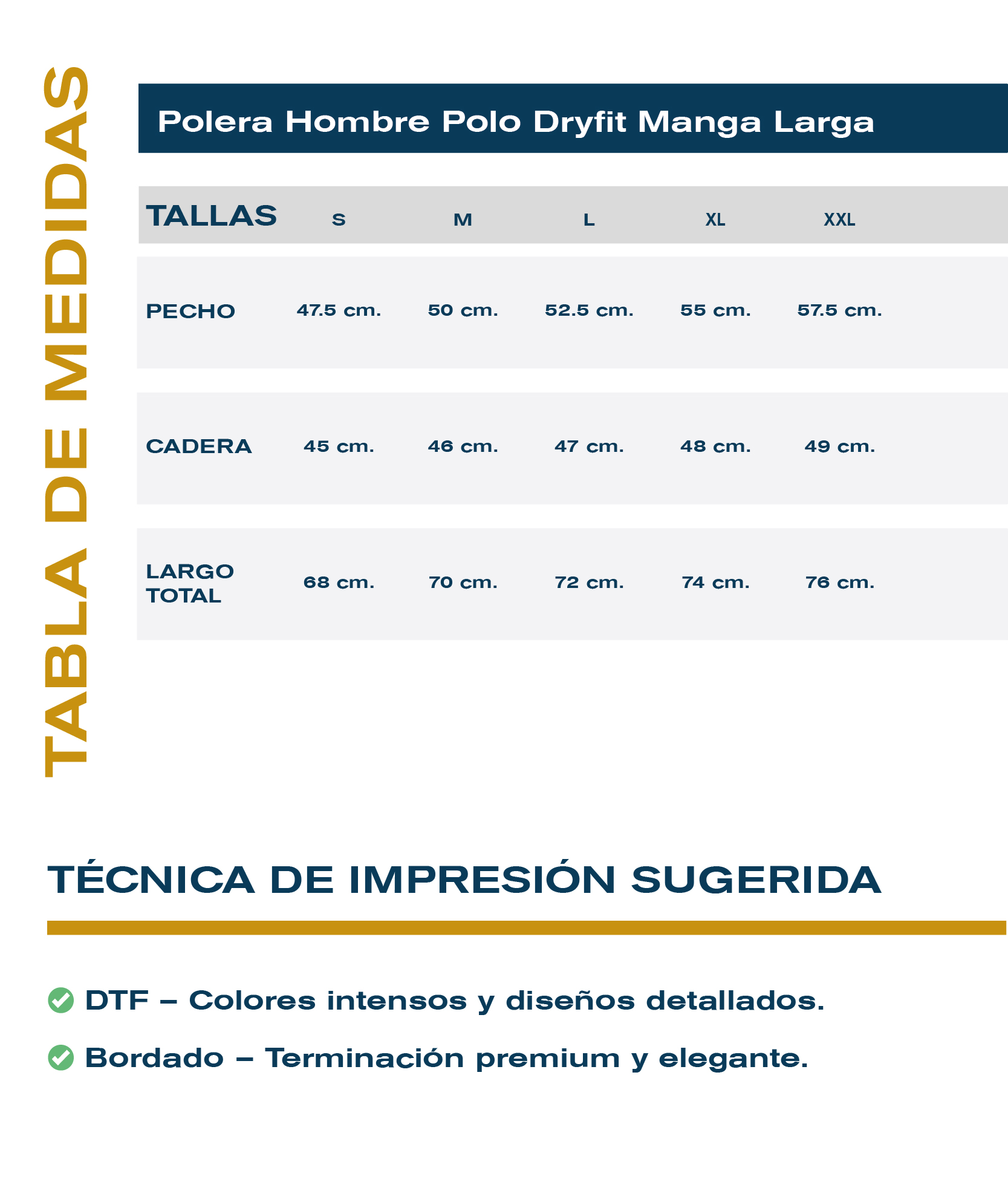 Guía de tallas