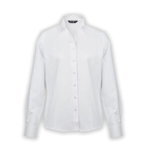 BLUSA OXFORD CLASSIC MANGA LARGA MUJER_1