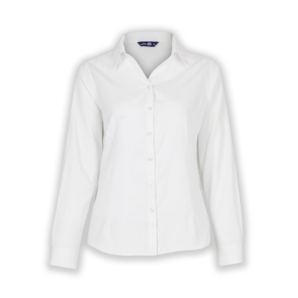 BLUSA OXFORD LIGHT MANGA LARGA MUJER_1
