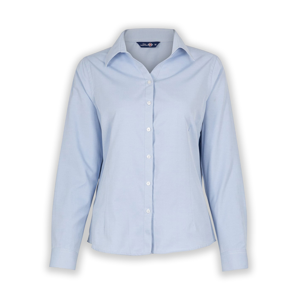BLUSA OXFORD LIGHT MANGA LARGA MUJER_3