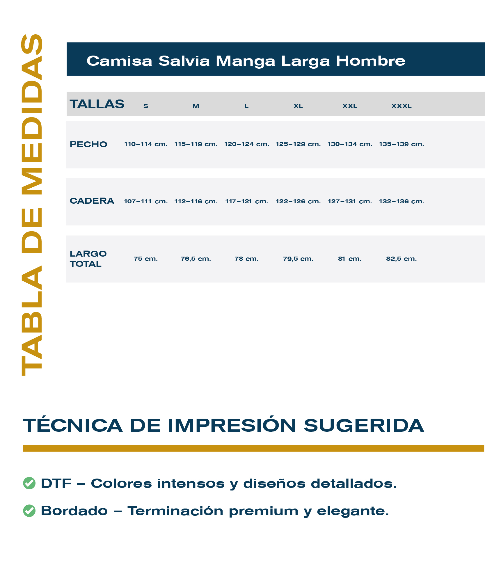 Guía de tallas