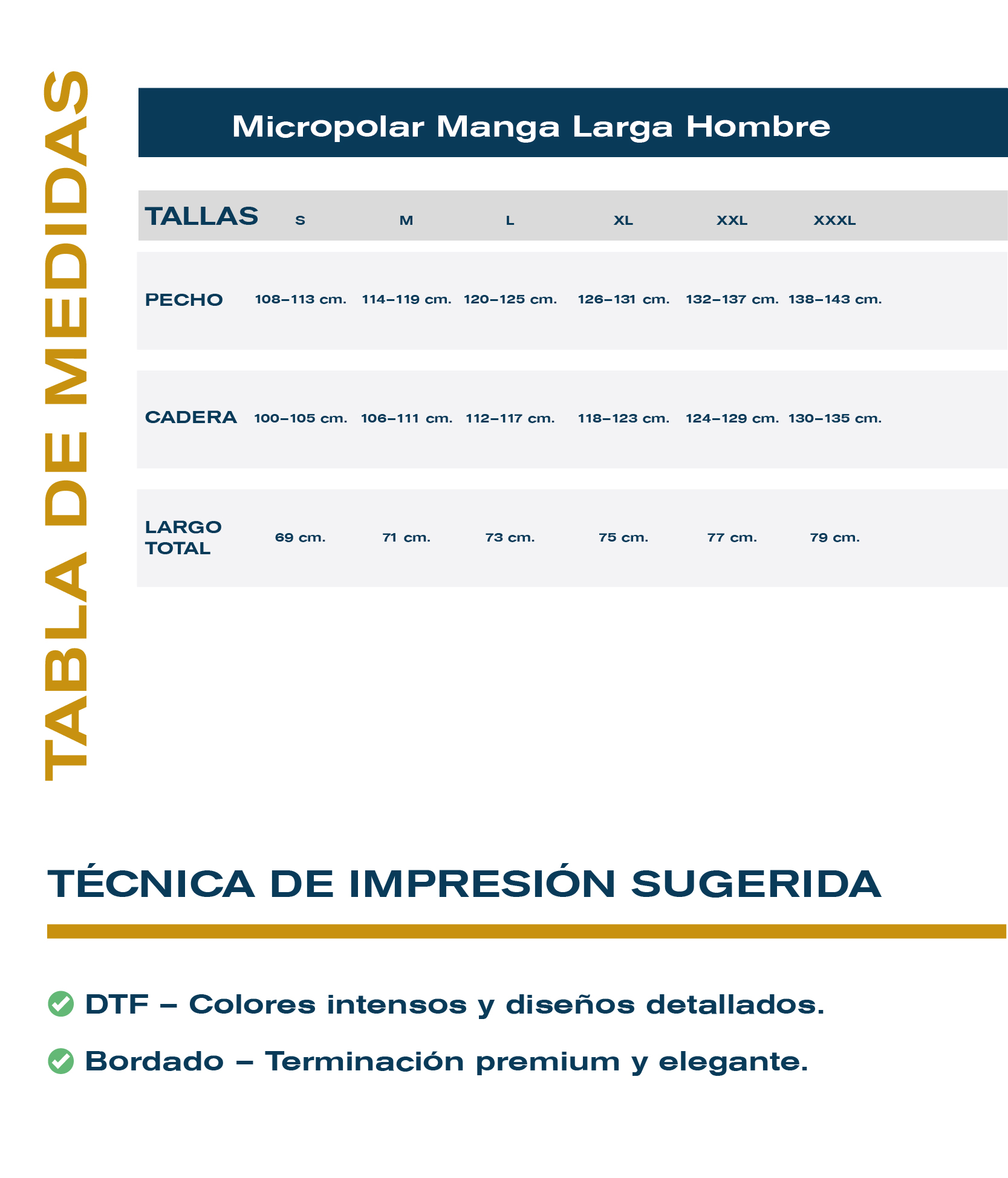 Guía de tallas