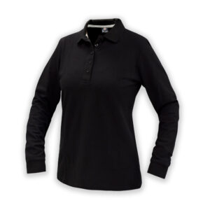 POLERA POLO CONFORT SPANDEX MANGA LARGA MUJER_1