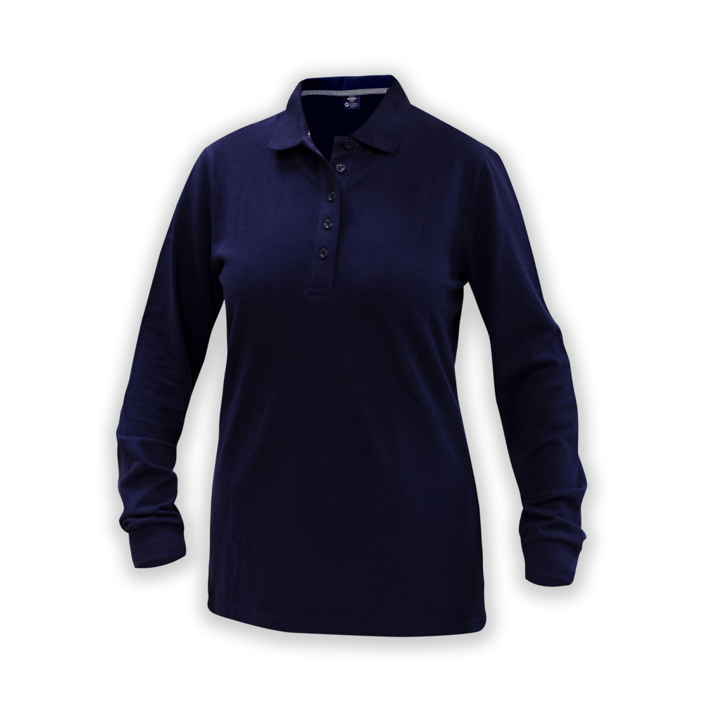 POLERA POLO CONFORT SPANDEX MANGA LARGA MUJER_5