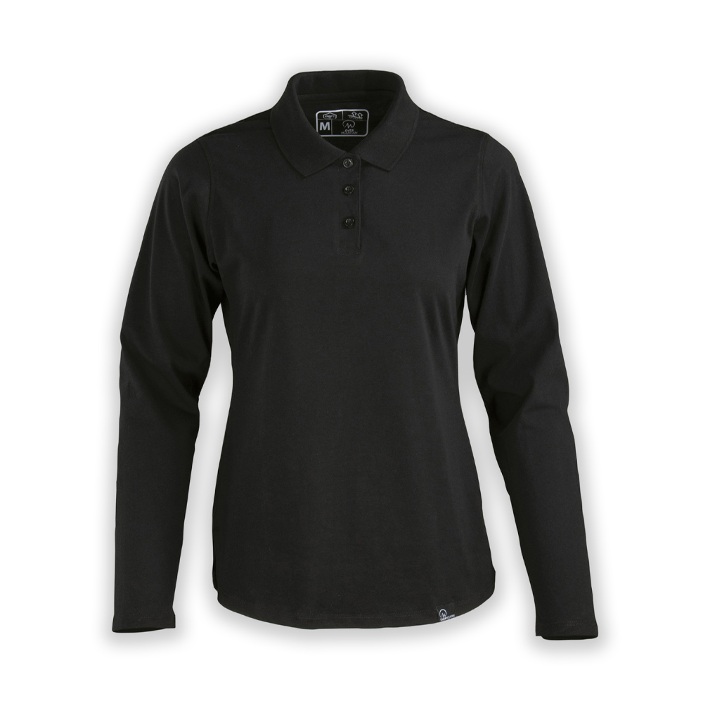 POLERA POLO DRYFRESH SMOOTH 60% ALGODÓN MANGA LARGA MUJER_3