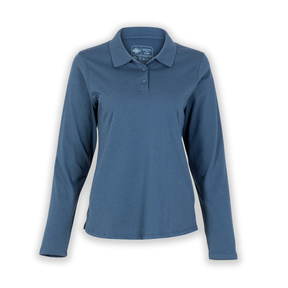 POLERA POLO DRYFRESH SMOOTH 60% ALGODÓN MANGA LARGA MUJER_6
