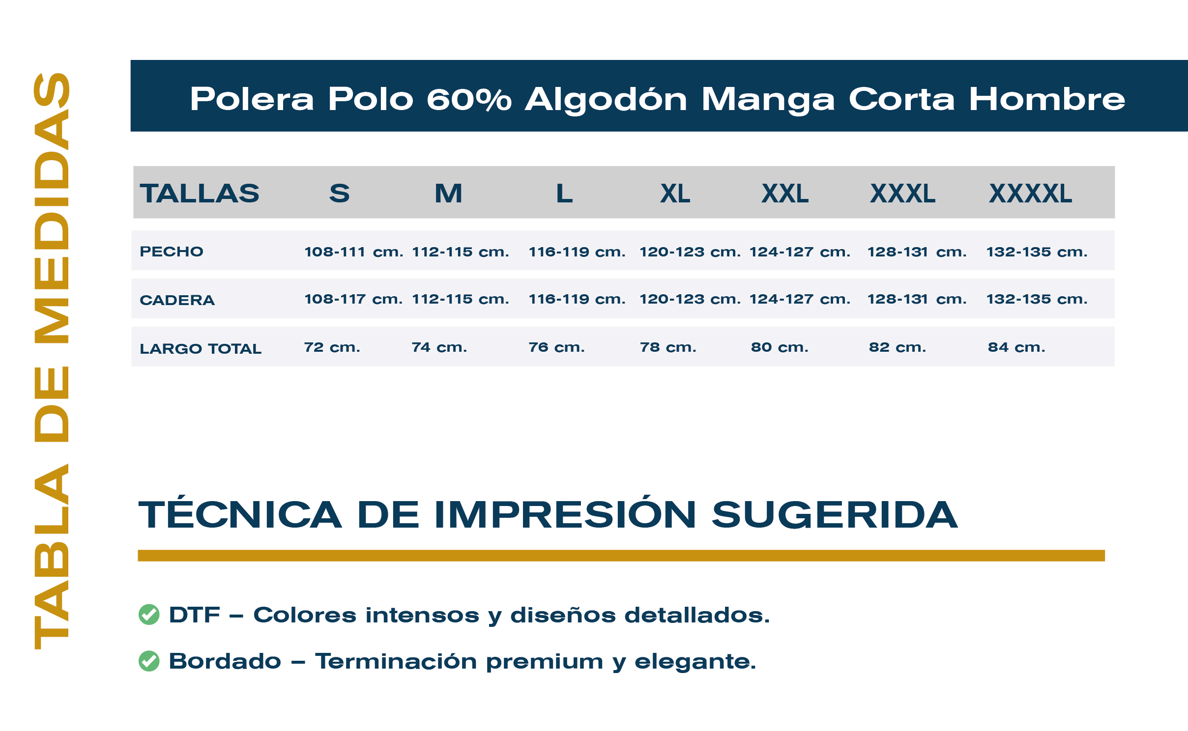 Guía de tallas