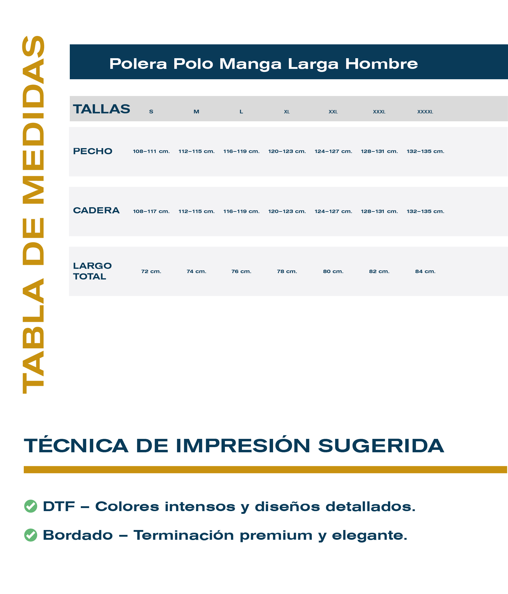 Guía de tallas