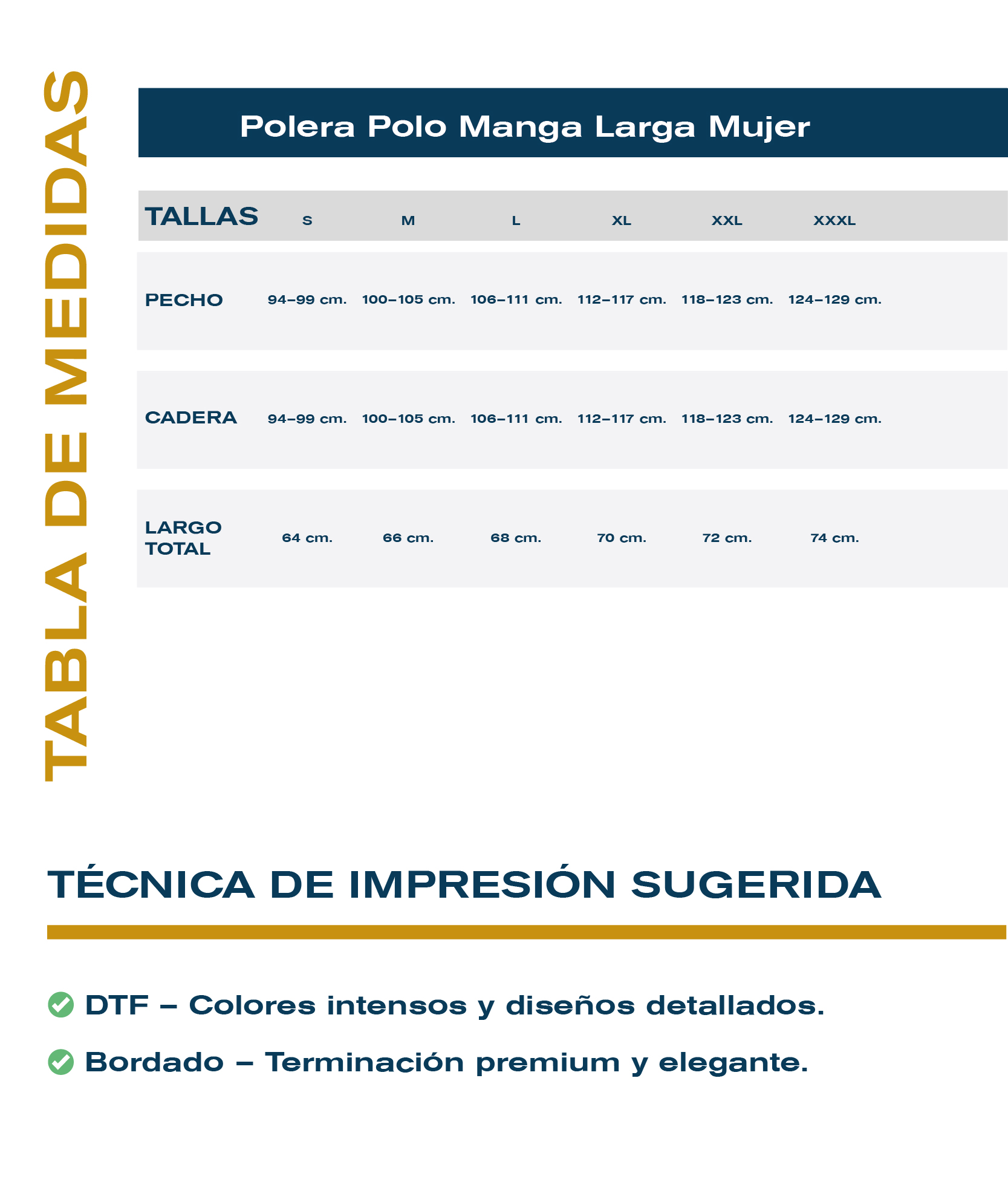 Guía de tallas