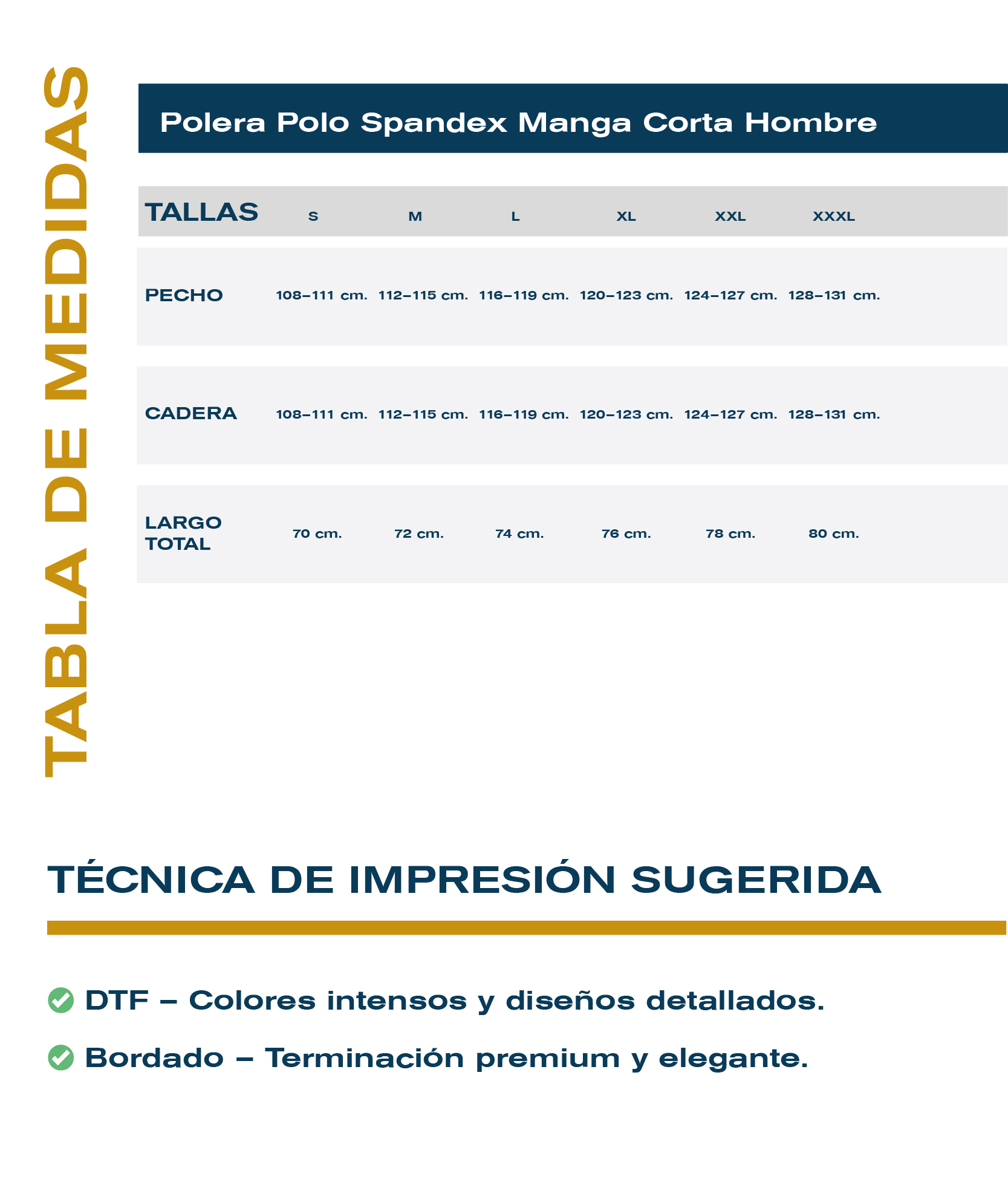 Guía de tallas