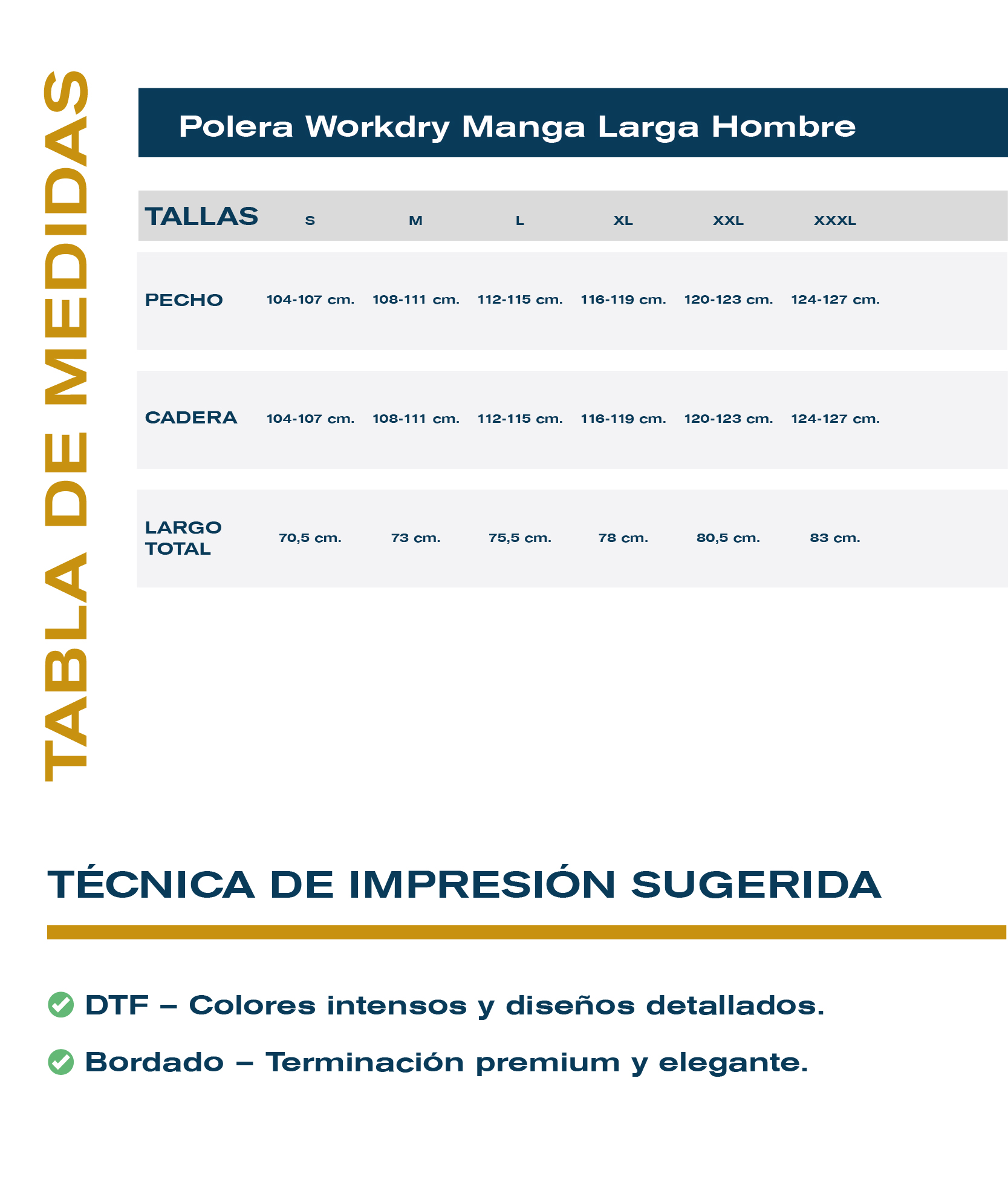 Guía de tallas