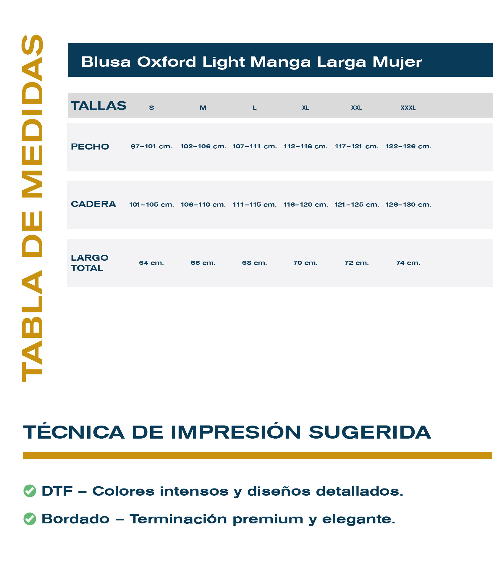 Guía de tallas