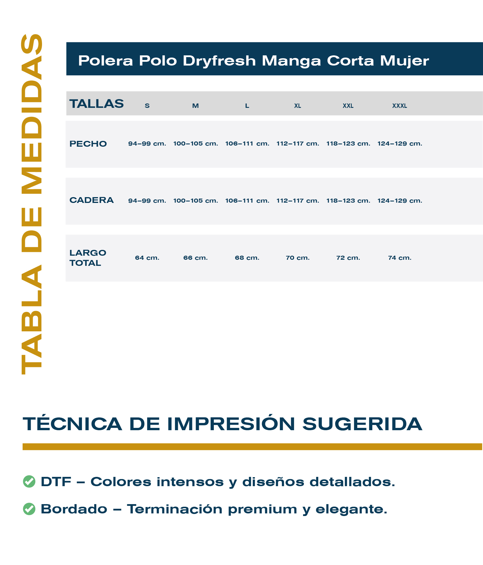 Guía de tallas